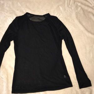 Mesh black long sleeve never worn